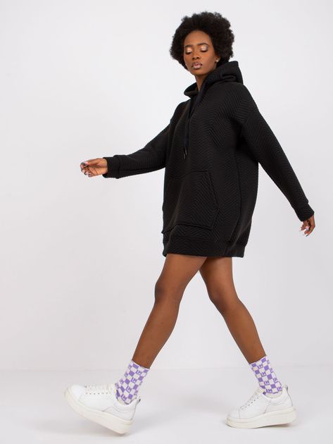 Czarna bluza kangurka Atlanta RUE PARIS