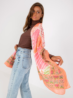 Hurtownia Koralowa wzorzysta chusta z bawełny 