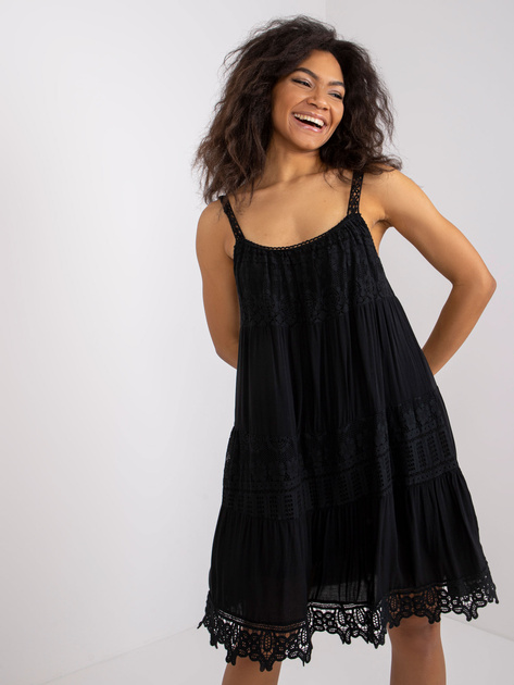 Czarna sukienka Eunice OCH BELLA