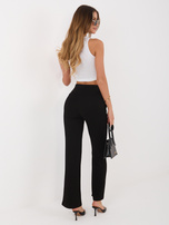 Czarne dresowe spodnie straight leg RUE PARIS 