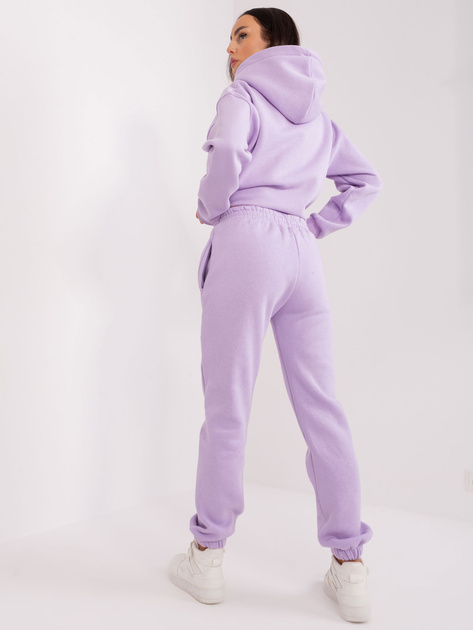 Hurt Jasnofioletowy dwuczęściowy damski komplet dresowy