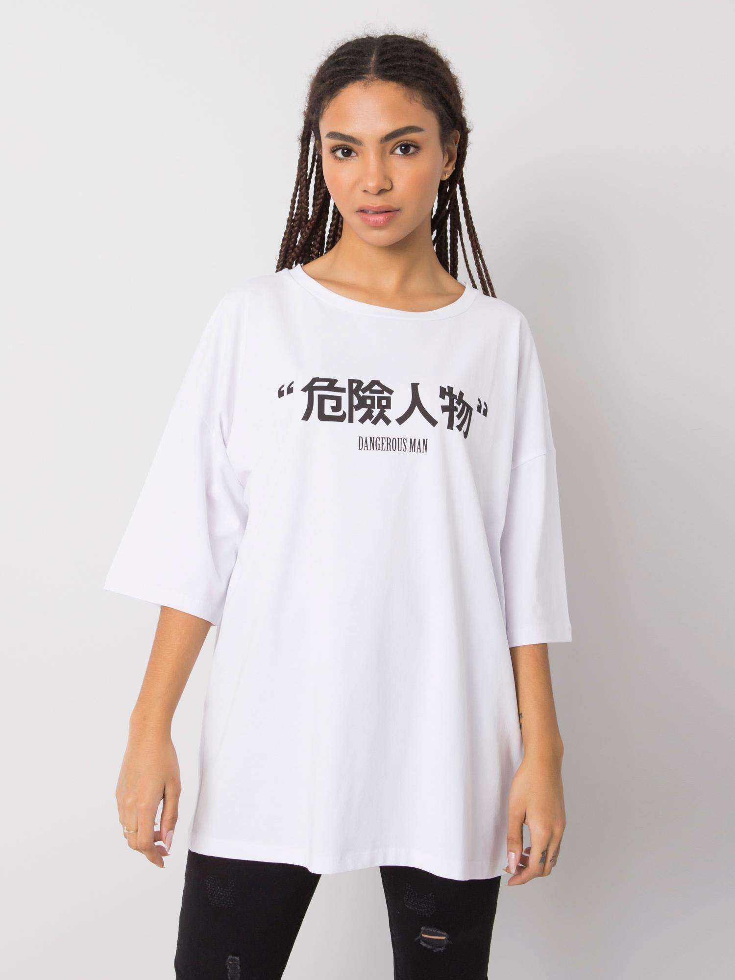 Weißes T-Shirt mit Druck Alexis RUE PARIS.