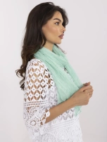 Miętowa damska chusta z wiskozy