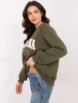 Hurt Khaki damska bluza oversize z ociepleniem