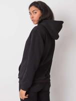 Czarna bluza z kapturem Khianna RUE PARIS