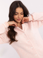 Hurt Jasnoróżowa melanżowa bluza baseball z haftem