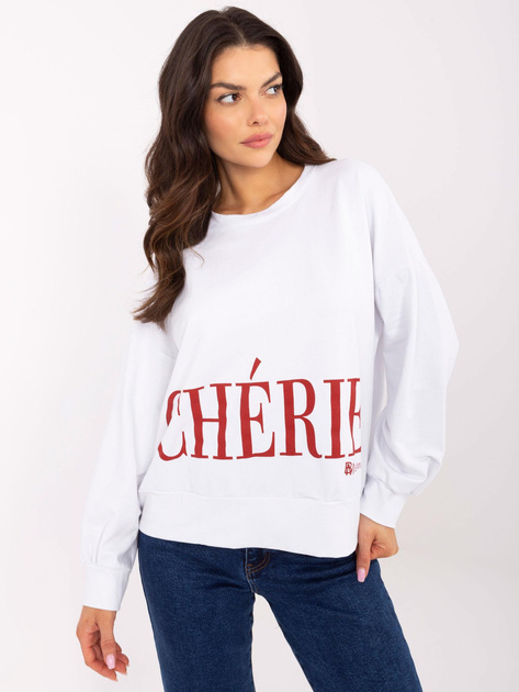 Hurtownia online Biała damska bluza bez kaptura