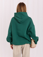 Dunkelgrüne Sweatshirt mit Taschen Lille RUE PARIS.
