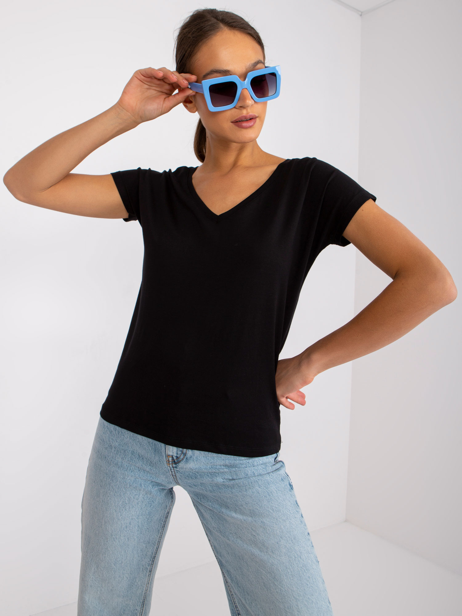Juodas t-shirt Emory.