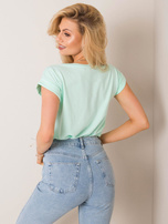 Jasnomiętowy t-shirt Revolution