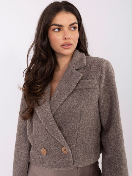 Fango elegantní kabát boucle RUE PARIS.