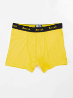 Gelbe Herrenboxershorts.