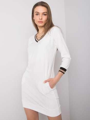 Ecru Samtkleid Aspen RUE PARIS.
