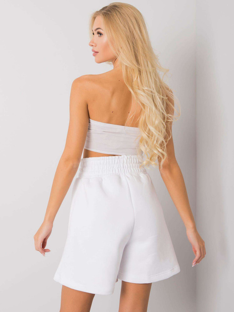 Białe szorty dresowe Larianna