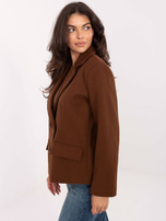 Light brown short coat with a collar RUE PARIS.