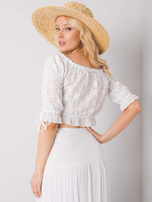 Biały krótki top Kevita OCH BELLA