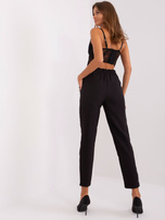 Hurt Czarne garniturowe spodnie z guzikami OCH BELLA