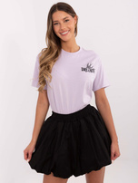 Hurt Liliowy t-shirt z nadrukiem na plecach SUBLEVEL