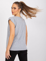 Szary damski t-shirt basic Revolution