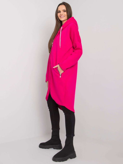 Fuksjowa długa bluza damska Tabby