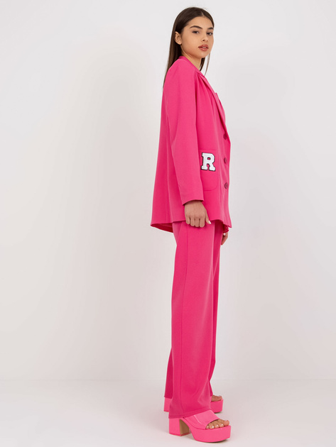 Hurtownia Ciemnoróżowa casualowa marynarka od garnituru