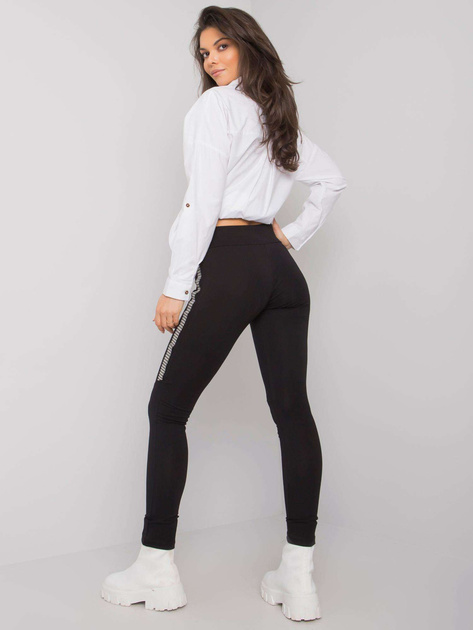 Czarne legginsy z bawełny Eve RUE PARIS