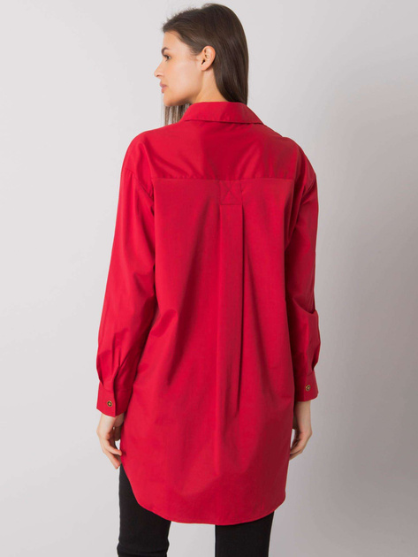 Ciemnoczerwona koszula z bawełny Terra