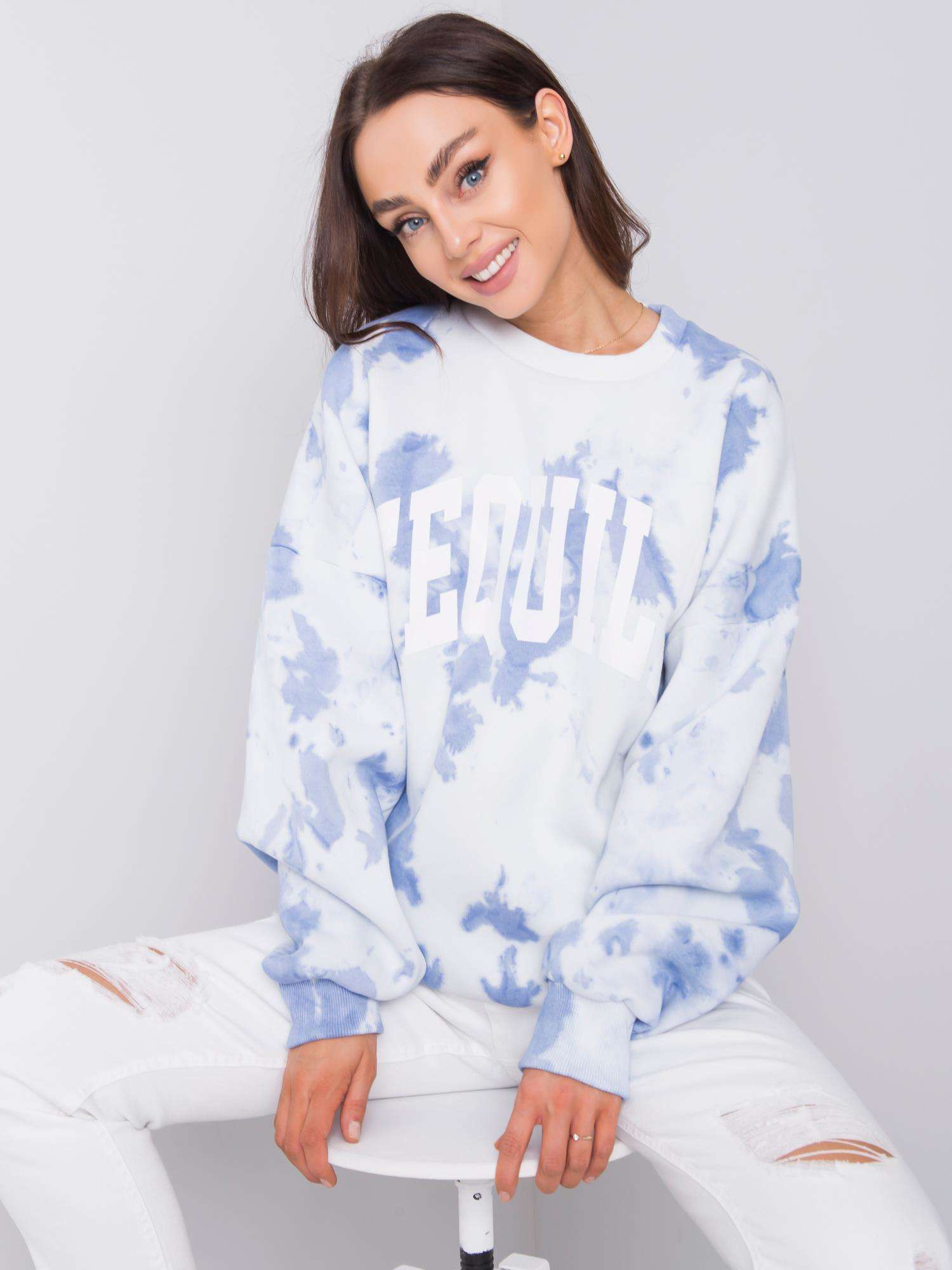 Niebieska bluza tie-dye Tamara RUE PARIS