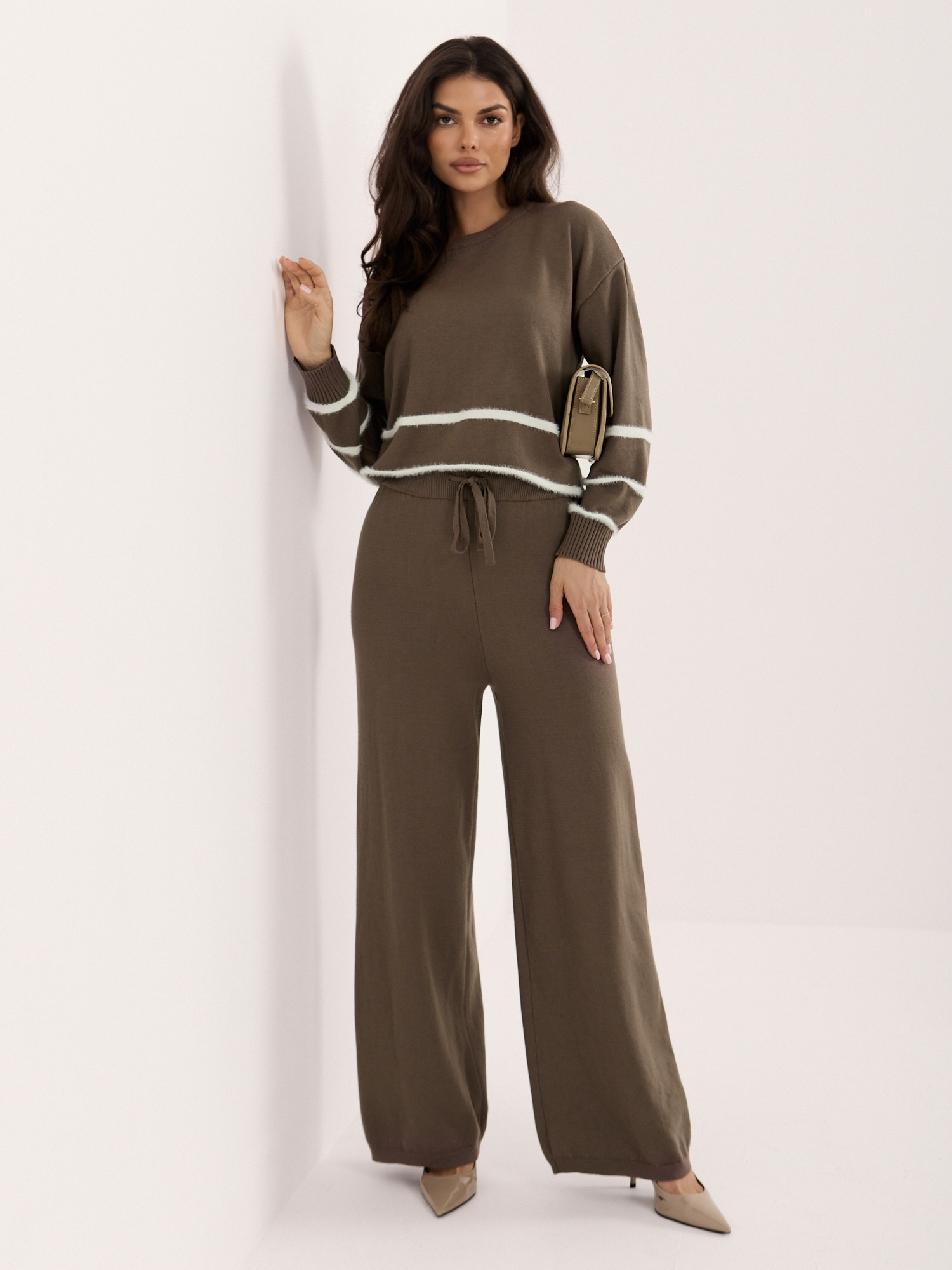 Fango knitted set with an oversized sweater.