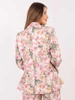 Brudnoróżowa elegancka marynarka z podszewką RUE PARIS 