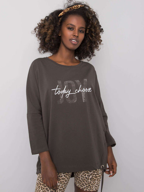 Ciemna khaki bluzka Imani