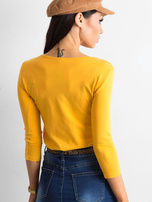 Ciemnożółta bluzka bawełniana Mona