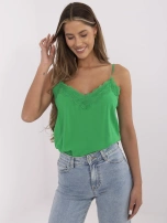 Zielony damski top z dekoltem V FRESH MADE