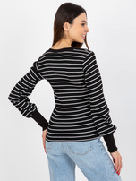 Hurt Czarno-biała dopasowana bluzka w prążek BASIC FEEL GOOD
