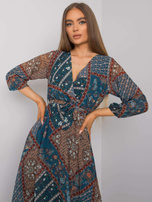 Morska sukienka we wzory Meadville OCH BELLA