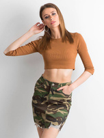 Minirock im Camouflage-Muster.
