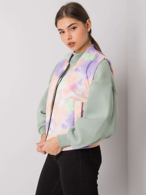 Pomarańczowo-fioletowa kamizelka pikowana Westport