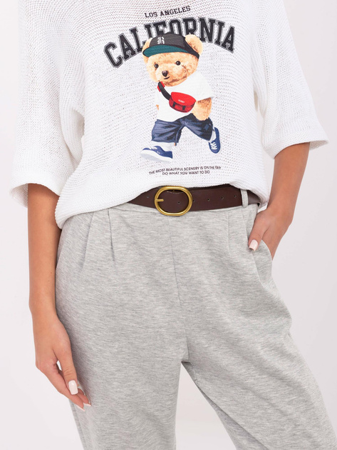 Hurt Szare melanżowe dresowe spodnie z kieszeniami