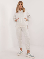 Didmeninė pilka moteriška bazinė komplektas oversize kirpimo.