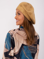 Hurt Camelowy beret damski