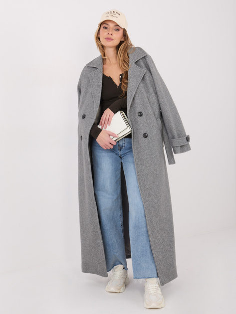 Czekoladowa bluzka z guzikami przy dekolcie