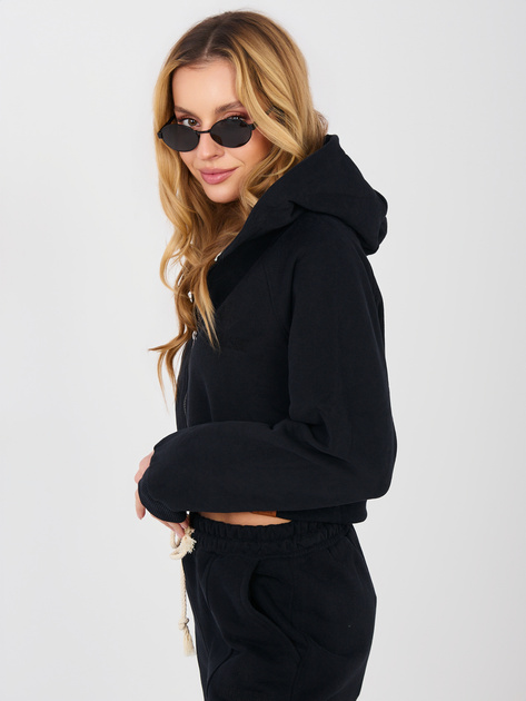 Czarny dresowy komplet z haftem NATURAL SIDE