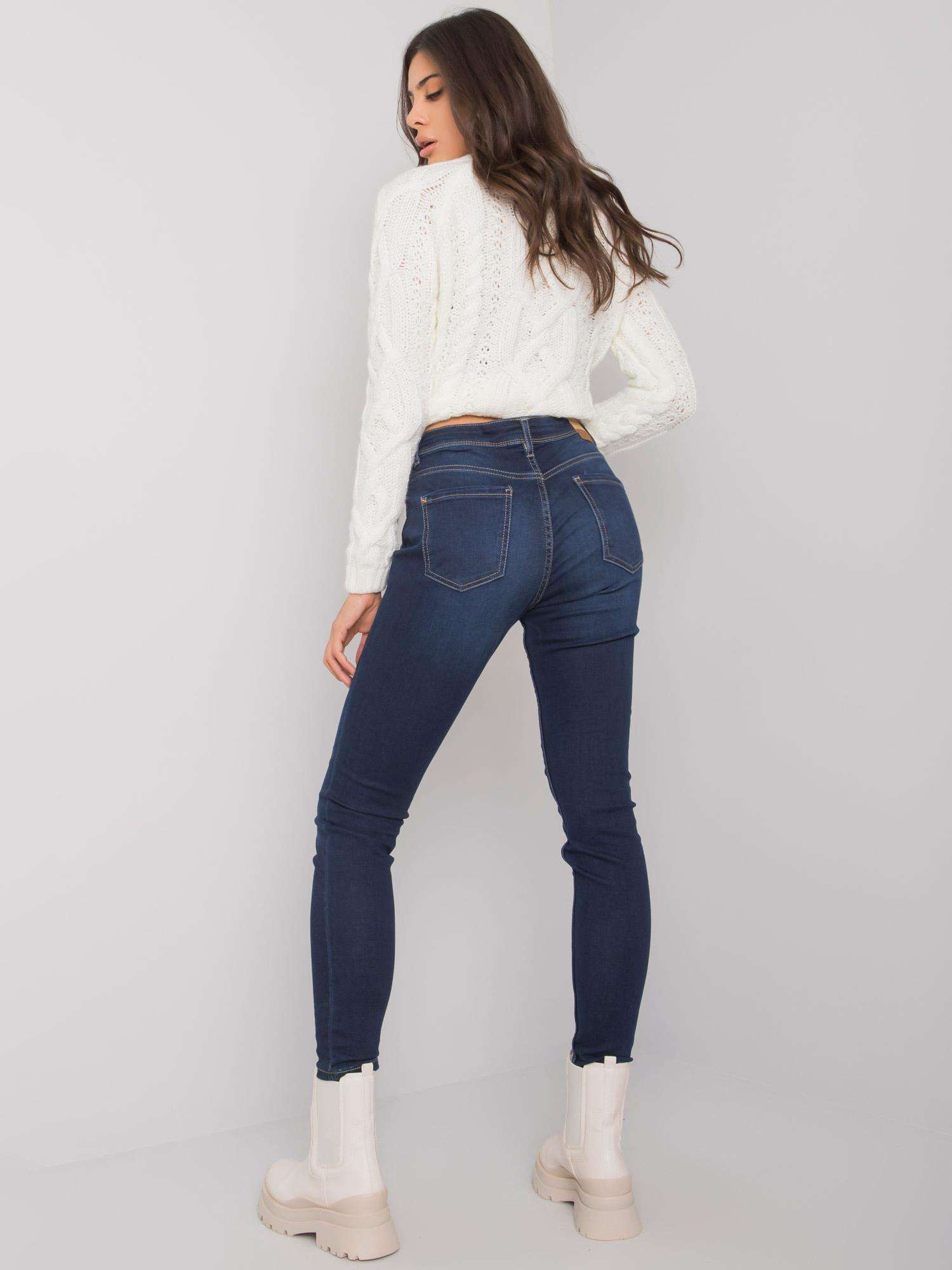 Ciemnoniebieskie jeansy skinny Harrow SUBLEVEL