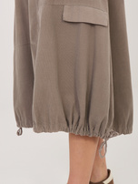 Fango sztruksowa spódnica z wiązaniami RUE PARIS 