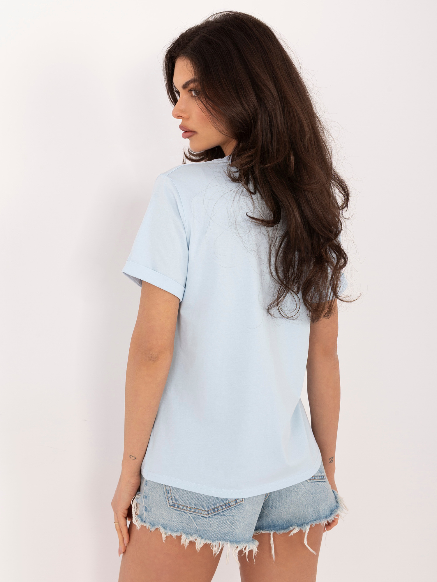 T-shirt jasny niebieski