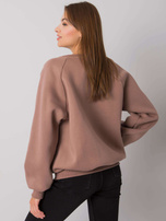 Dark beige hooded sweatshirt Jordy