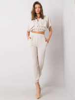 Beżowy komplet Janis RUE PARIS