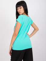 Turkusowy t-shirt Circle