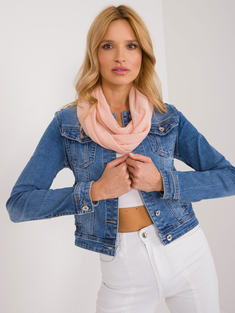 Hurt Jasnobrzoskwiniowy damski komin z wiskozy