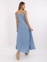 Niebieska letnia sukienka na ramiączkach